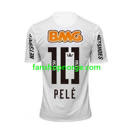 Billige Fotballdrakter Santos PELE 10 -2012 Retro Herre Hjemmedrakt 2011 Kortermet