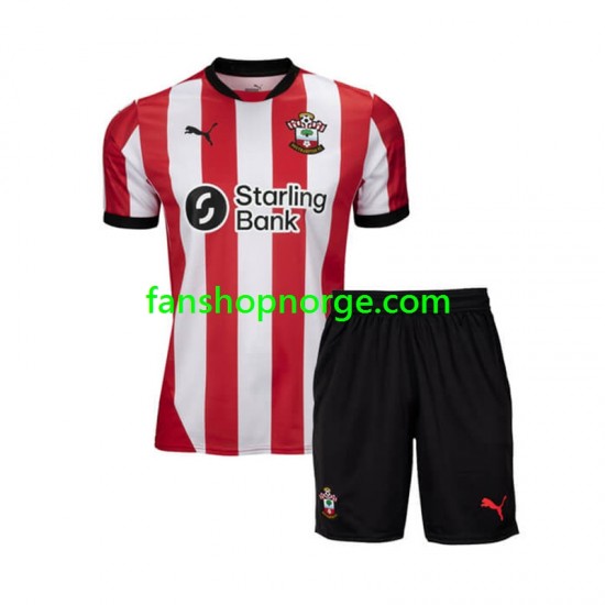 Billige Fotballdrakter Southampton Barn Hjemmedrakt 2024-2025 Kortermet