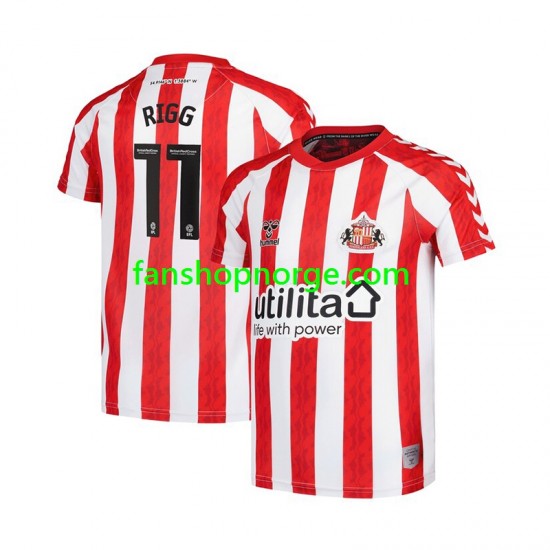 Billige Fotballdrakter Sunderland Chris Rigg 11 Herre Hjemmedrakt 2024-2025 Kortermet