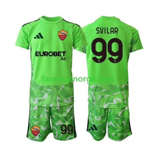 Billige Fotballdrakter Roma Mile Svilar 99 Keeper Barn Hjemmedrakt 2026-2027 Kortermet