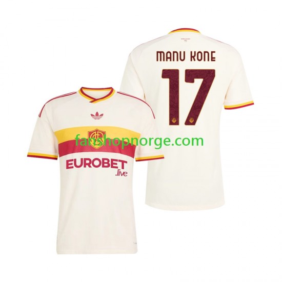 Billige Fotballdrakter Roma Manu Kone 17 Herre Bortedrakt 2026-2027 Kortermet