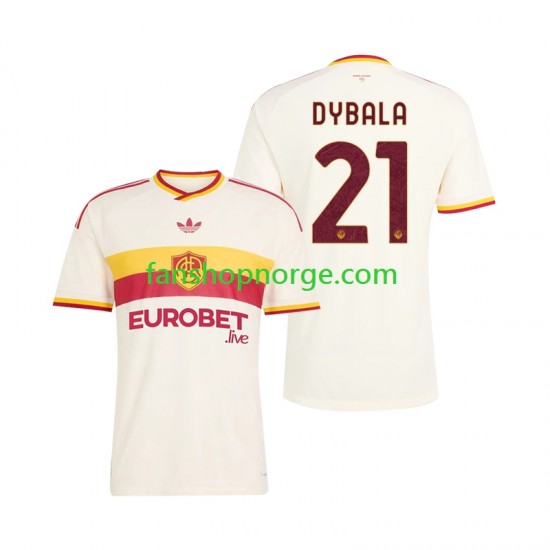 Billige Fotballdrakter Roma Paulo Dybala 21 Herre Bortedrakt 2026-2027 Kortermet