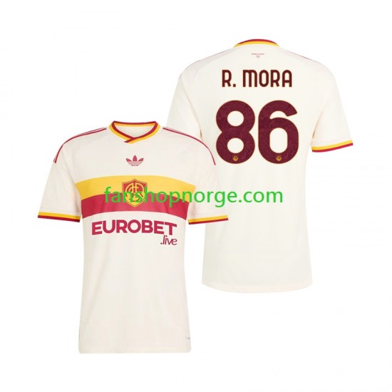 Billige Fotballdrakter Roma Rodrigo Mora 86 Herre Bortedrakt 2026-2027 Kortermet