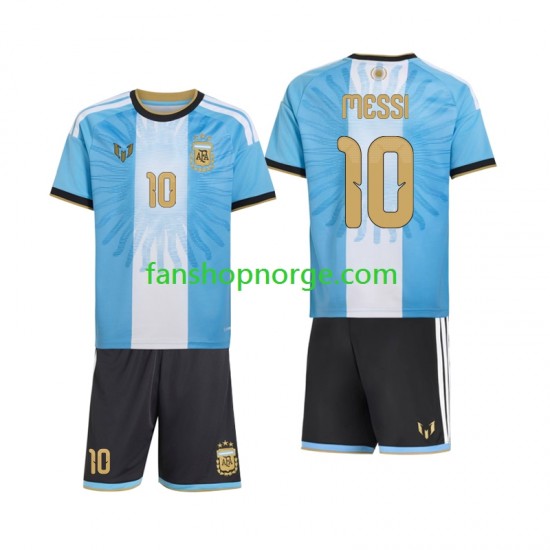 Billige Fotballdrakter Argentina Lionel Messi 10 Special Barn Hjemmedrakt 2026-2027 Kortermet
