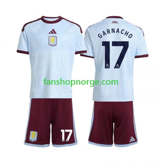 Billige Fotballdrakter Aston Villa Alejandro Garnacho 17 Barn Tredjedrakt 2026-2027 Kortermet