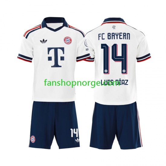 Billige Fotballdrakter FC Bayern München Luis Diaz 14 Barn Bortedrakt 2026-2027 Kortermet
