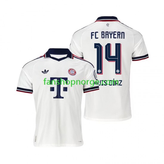 Billige Fotballdrakter FC Bayern München Luis Diaz 14 Herre Bortedrakt 2026-2027 Kortermet