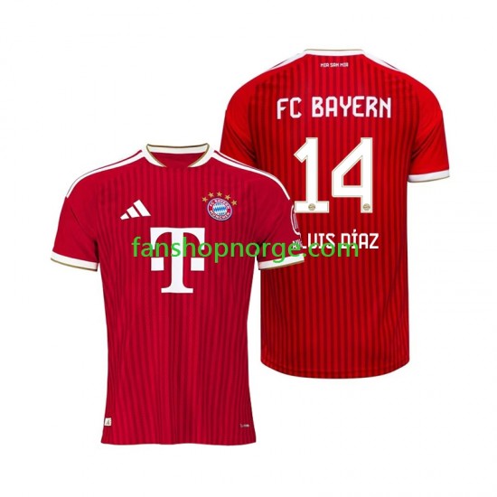 Billige Fotballdrakter FC Bayern München Luis Diaz 14 Herre Hjemmedrakt 2026-2027 Kortermet