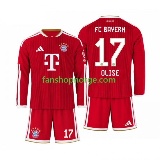 Billige Fotballdrakter FC Bayern München Michael Olise 17 Barn Hjemmedrakt 2026-2027 Langermet