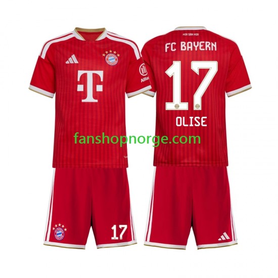 Billige Fotballdrakter FC Bayern München Michael Olise 17 Barn Hjemmedrakt 2026-2027 Kortermet