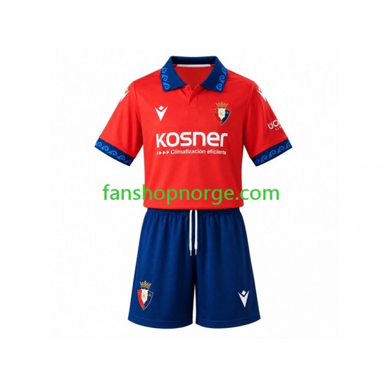 Billige Fotballdrakter CA Osasuna Barn Hjemmedrakt 2026-2027 Kortermet