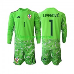 Billige Fotballdrakter Kroatia Dominik Livakovic 25 Keeper Barn Hjemmedrakt 2026-2027 Langermet