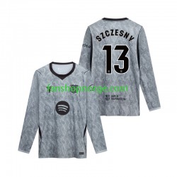 Billige Fotballdrakter FC Barcelona Wojciech Szczesny 13 Keeper Herre Bortedrakt 2026-2027 Langermet