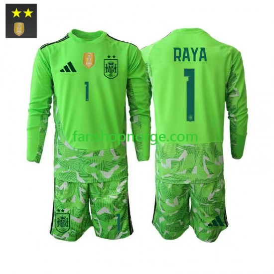 Billige Fotballdrakter Spania David Raya 1 Keeper Barn Tredjedrakt 2026-2027 Langermet