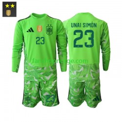 Billige Fotballdrakter Spania Unai Simon 23 Keeper Barn Tredjedrakt 2026-2027 Langermet