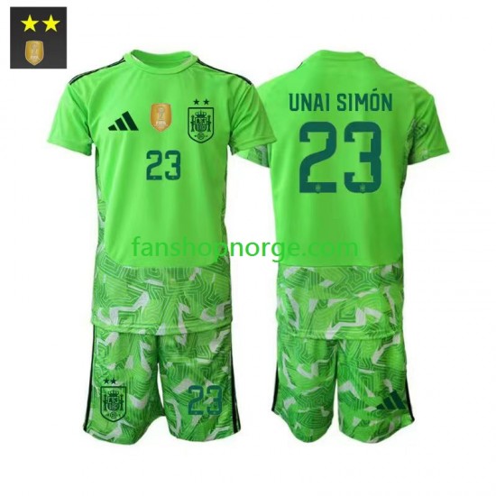 Billige Fotballdrakter Spania Unai Simon 23 Keeper Barn Tredjedrakt 2026-2027 Kortermet