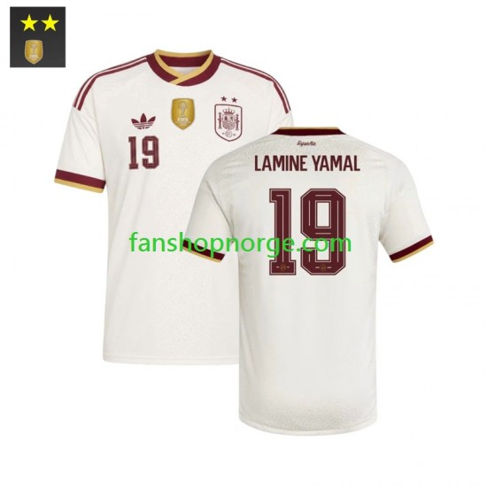Billige Fotballdrakter Spania Lamine Yamal 19 Herre Bortedrakt 2026-2027 Kortermet