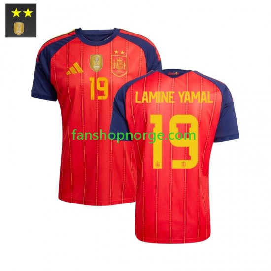 Billige Fotballdrakter Spania Lamine Yamal 19 Herre Hjemmedrakt 2026-2027 Kortermet