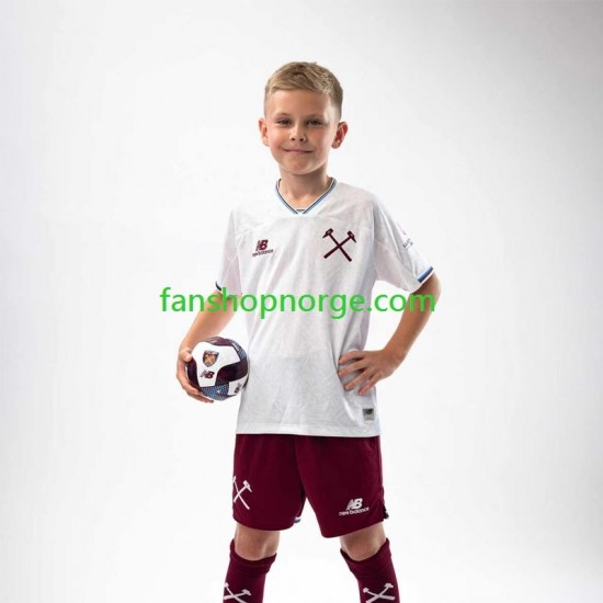 Billige Fotballdrakter West Ham United Barn Bortedrakt 2026-2027 Kortermet