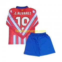 Billige Fotballdrakter Atlético Madrid Julian Alvarez 19 Barn Hjemmedrakt 2024-2025 Langermet