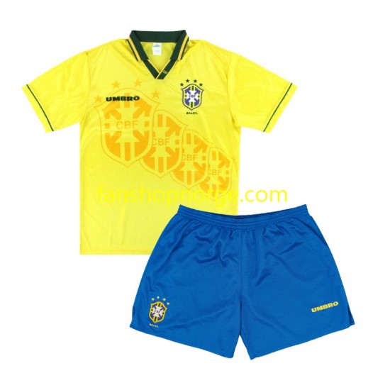 Billige Fotballdrakter Brasil Retro Barn Hjemmedrakt 1994 Kortermet