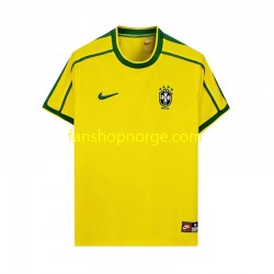 Billige Fotballdrakter Brasil Retro Herre Hjemmedrakt 1998 Kortermet