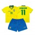 Billige Fotballdrakter Brasil Romario 11 Retro Barn Hjemmedrakt 1994 Kortermet