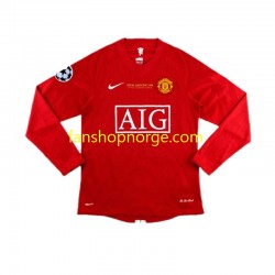 Billige Fotballdrakter Manchester United Cristiano Ronaldo 7 Champion League 2007 Retro Herre Hjemmedrakt Langermet