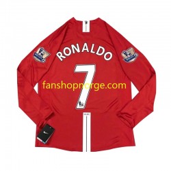 Billige Fotballdrakter Manchester United Cristiano Ronaldo 7 2007 Retro Herre Hjemmedrakt Langermet