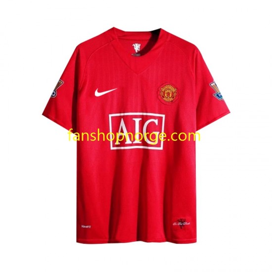 Billige Fotballdrakter Manchester United 2007 Retro Herre Hjemmedrakt Langermet