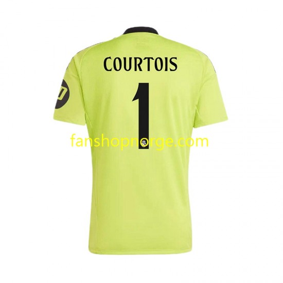 Billige Fotballdrakter Real Madrid COURTOIS 1 Keeper Herre Tredjedrakt 2024-2025 Kortermet