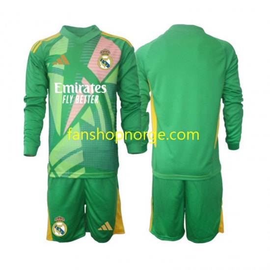 Billige Fotballdrakter Real Madrid Keeper Barn Tredjedrakt 2024-2025 Langermet