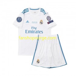 Billige Fotballdrakter Real Madrid 2017 Retro Barn Hjemmedrakt Kortermet