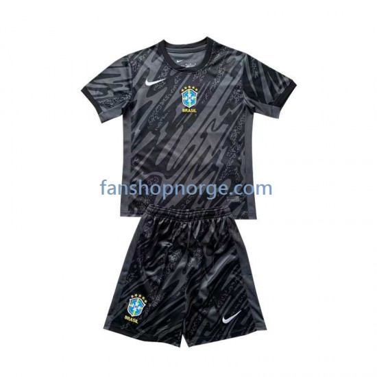 Billige Fotballdrakter Brasil Keeper Barn Bortedrakt 2024 Kortermet