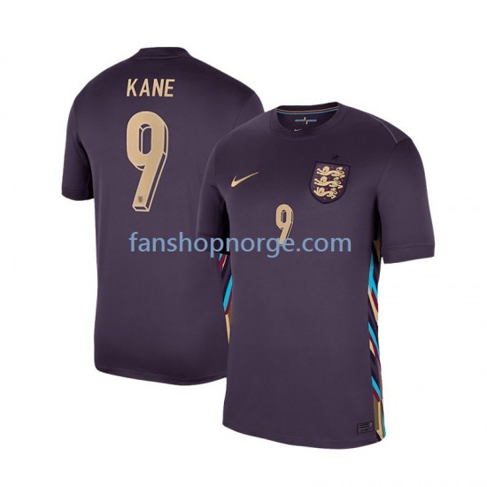 Billige Fotballdrakter England Harry Kane 9 Herre Bortedrakt Euro 2024 Kortermet