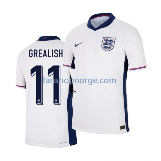 Billige Fotballdrakter England Jack Grealish 11 Herre Hjemmedrakt Euro 2024 Kortermet