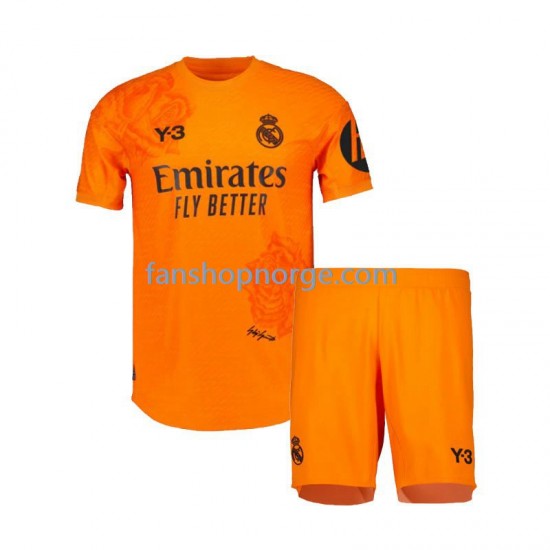 Billige Fotballdrakter Real Madrid Y3 Keeper Barn Tredjedrakt 2023-2024 Kortermet