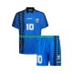 Billige Fotballdrakter Argentina MARADONA 10 Retro Barn Bortedrakt 1994 Kortermet