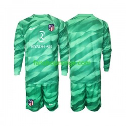 Billige Fotballdrakter Atlético Madrid Green color Keeper Barn Bortedrakt 2023-2024 Langermet