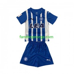 Billige Fotballdrakter Deportivo Alaves Barn Hjemmedrakt 2023-2024 Kortermet