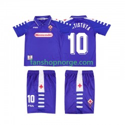 Billige Fotballdrakter Fiorentina RUICOSTA 10 Retro Barn Hjemmedrakt 1998 1999 Kortermet