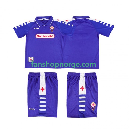 Billige Fotballdrakter Fiorentina Retro Barn Hjemmedrakt 1998 1999 Kortermet