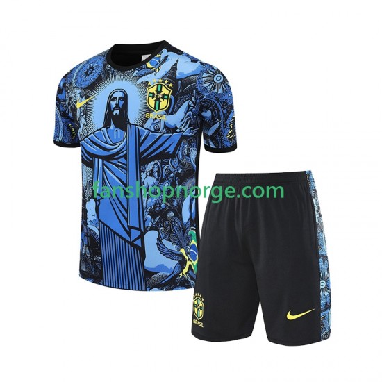 Brasil JESUS Football Shirts Barn Hjemmedrakt 2024-2025 Kortermet