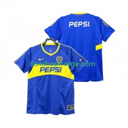 Billige Fotballdrakter CA Boca Juniors 2003 Retro Herre Hjemmedrakt 2004 Kortermet