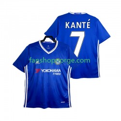 Billige Fotballdrakter Chelsea KANTE 7 2016-2017 Retro Herre Hjemmedrakt Kortermet