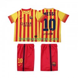 Billige Fotballdrakter FC Barcelona Lionel Messi 10 2013 2014 Retro Barn Bortedrakt Kortermet