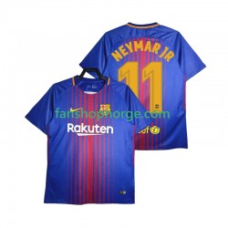 Billige Fotballdrakter FC Barcelona Neymar JR 11 2017-2018 Retro Herre Hjemmedrakt Kortermet