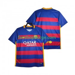 Billige Fotballdrakter FC Barcelona 2015-2016 Retro Herre Hjemmedrakt Kortermet