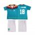 Billige Fotballdrakter Tyskland KLINSMANN 18 Retro Barn Bortedrakt 1994 Kortermet