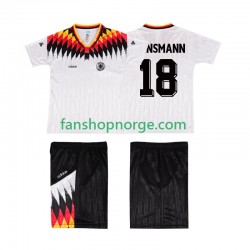 Billige Fotballdrakter Tyskland KLINSMANN 18 Retro Barn Hjemmedrakt 1994 Kortermet
